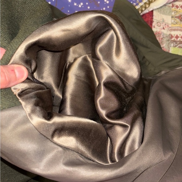 Christian Dior Olive Green Trench Coat size 46S - Picture 8 of 9